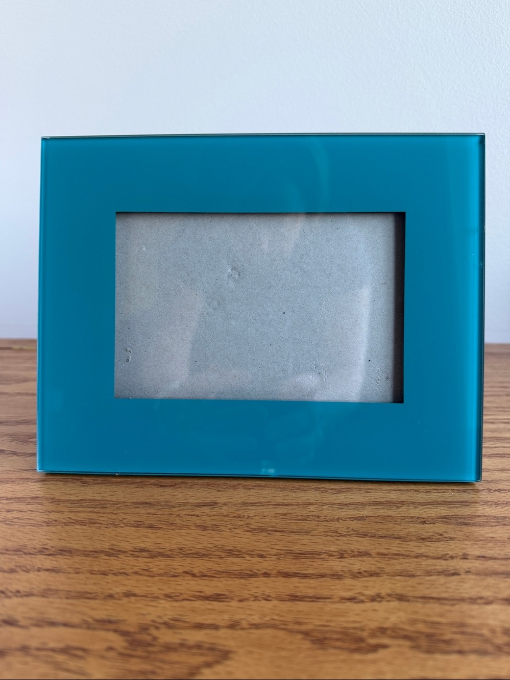 Max Studio Home Turquoise Glass 4 x 6 Photo Frame